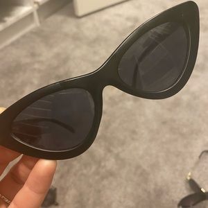 Black cat eye sunglasses